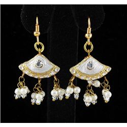 3.21GRAM INDIAN HANDMADE LAKH FASHION EARRING
