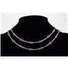 Image 1 : Natural Ruby 33.92CT in Silver CableLinkChain Necklace 11.84g