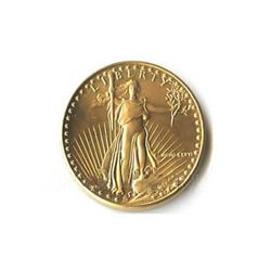 Uncirculated One-Tenth Ounce 1986 US American Gold Eagle