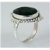 Image 1 : EMERALD BERYL 30.00CTW STERLING SILVER RING