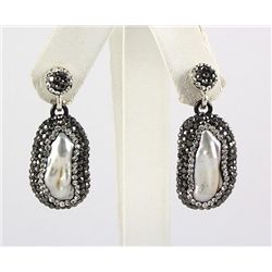 Victorian Vintage Mother of Pearl Earring