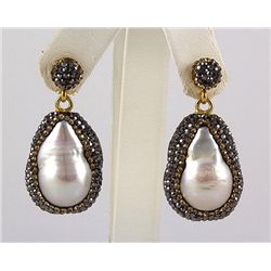 Victorian Vintage Mother of Pearl Earring