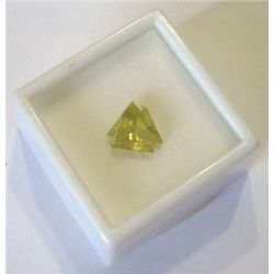 BEAUTIFUL TRI-CUT HUGE 3.15 CARAT CANARY QUARTZ TRI CUT & FACETED *NICE GEM QUALITY*