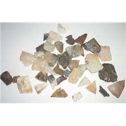 HUGE LOT OF 50 TOTAL INDIAN ARROWHEADS & ASSORTED TOOL HEADS *ALL FOR 1 MONEY*!!