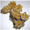 Image 1 : BEAUTIFUL YELLOW CITRINE TREE ON AN AMETHYST BED AS THE BASE *ALL NATURAL AMETHYST & CITRINE* !!