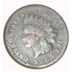 1883 INDIAN HEAD CENT RED BOOK VALUE IS $5.00+ *NICE EARLY GOOD GRADE PENNY*! PENNY CAME OUT OF SAFE