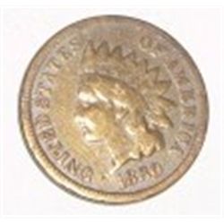 1880 INDIAN HEAD CENT RED BOOK VALUE IS $8.00+ *NICE EARLY VERY GOOD GRADE PENNY*!