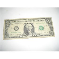 1969 *OLD FACE* $1 NOTE SERIES D SERIAL # H45548100B!! BILL CAME OUT OF SAFE!!