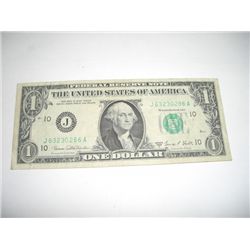 1969 *OLD FACE* $1 NOTE SERIES D SERIAL # J63230286A!! BILL CAME OUT OF SAFE!!