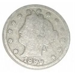 1899 LIBERTY HEAD "V" NICKEL RED BOOK VALUE IS $3.00+ *NICE EARLY GOOD GRADE NICKEL*!!