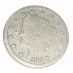 1898 LIBERTY HEAD "V" NICKEL RED BOOK VALUE IS $5.00+ *NICE EARLY GOOD GRADE NICKEL*!!