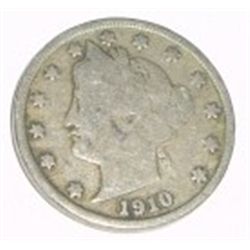 1910 LIBERTY HEAD "V" NICKEL RED BOOK VALUE IS $3.00+ *NICE EARLY VERY GOOD GRADE NICKEL*!!