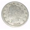 Image 1 : 1910 LIBERTY HEAD "V" NICKEL RED BOOK VALUE IS $3.00+ *NICE EARLY VERY GOOD GRADE NICKEL*!!