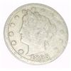 Image 1 : 1895 LIBERTY HEAD "V" NICKEL RED BOOK VALUE IS $7.00+ *NICE EARLY GOOD GRADE NICKEL*!!