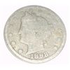 Image 1 : 1898 LIBERTY HEAD "V" NICKEL RED BOOK VALUE IS 5.00+ *NICE EARLY GOOD GRADE NICKEL*!!