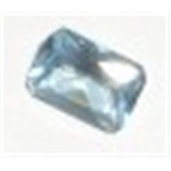 1.05 CARAT BLUE TOPAZ EMERALD CUT & FACETED *BEAUTIFUL GEMSTONE*!! BLUE TOPAZ CAME OUT OF SAFE!!