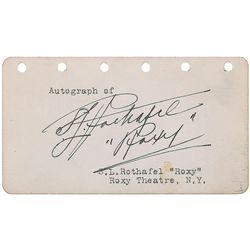 Samuel ‘Roxy’ Rothafel