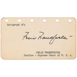 Supreme Court: Felix Frankfurter