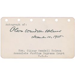 Supreme Court: Oliver Wendell Holmes, Jr