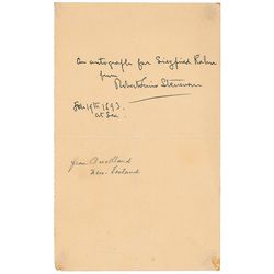 Robert Louis Stevenson