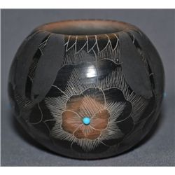 SANTA CLARA POTTERY JAR