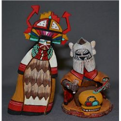 TWO HOPI KACHINAS
