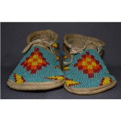 SIOUX BEADED MOCCASINS