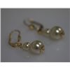 Image 1 : 14K GOLD PLATED PEARL EARRINGS