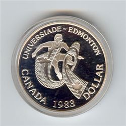 Canada 1983 silver dollar, Edmonton Games