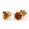 Image 2 : Genuine 3.20 ctw Orange Citrine Stud Earring 14k 0.96g