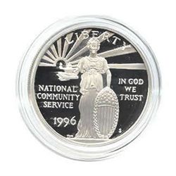 US Commemorative Dollar Proof 1996-S Community Service