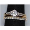 Image 2 : CZ GOLD PLATED ENGAGEMENT FASHION JEWELRY RINGS