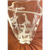Image 1 : Etched Crystal Vase with Giraffe Scene