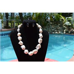 Classic Large Baroque Pearl Necklace
