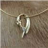Image 1 : Giraffe Pendant in 18K Gold with .10ct Diamond