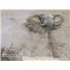 Image 1 : "Danger in the Dust" - Original Acrylic Painting by Jan Martin McGuire, Measures 30x40" Framed