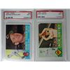 Image 2 : 6 - 1960 TOPPS #63, #64 &#66--#69.  ALL PSA NM 7.