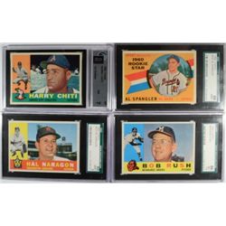 4 - 1960 TOPPS #339 GAI NM 7, #143 SGC  NM/MT 88, #143 SGC 88 NM/MT,