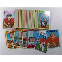 100-1972 Topps Football Cards, Nice Ex - EM - NM