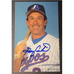 Gary Carter 3x5 Autographed Picture