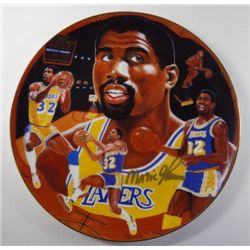 Magic Johnson Autographed Limited Edition Plate by Gartlan