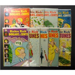 Nice Lot of 9 Richie Rich Comics.  All but a couple are Fine+ or Better.