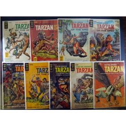 Group of 9 Silver Age Tarzan Comics.
