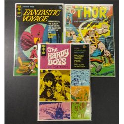 3 Comics: Hardy Boys #4 Jan 1971, Thor #192 Sept.1971,& Fantastic Voyage #1 8/69
