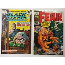 2 Comic Books:  Fear #2 Jan 1971 & Black Magic #1 Nov 1973.