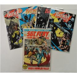 5 Comic Books:  Batman 436,437,438,439 (1989) & Sgt Fury & His Howling Commandos