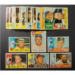 50 - 1960 Topps Baseball Cards.  Mostly VGEX, clean.