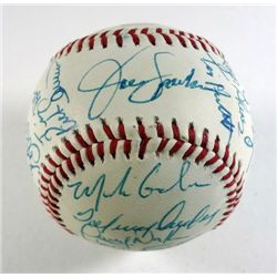 1970 Buffalo Bisons / Winnipeg Whips Team Signed Baseball with 25 Autographs