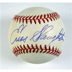 Enos Slaughter AUTOGRAPHED Baseball.