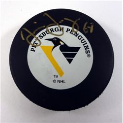 Jaromir Jagr AUTOGRAPHED Hockey Puck.